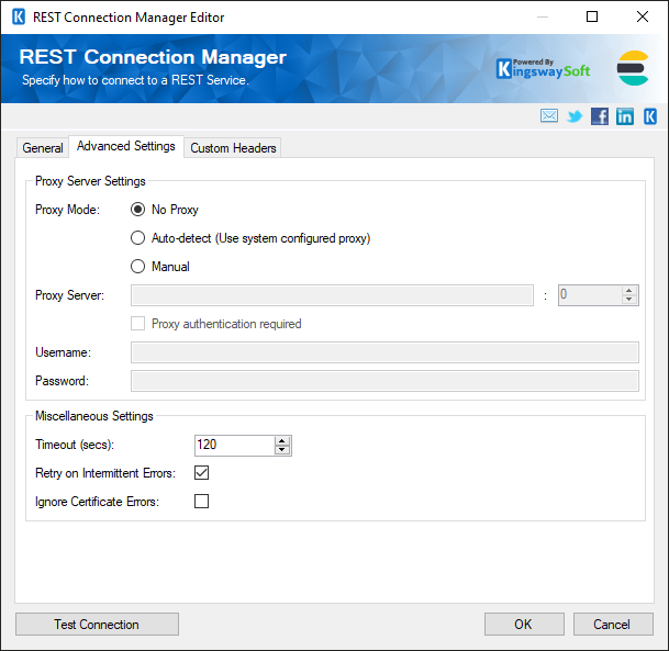 REST Connection Manager - Advanced